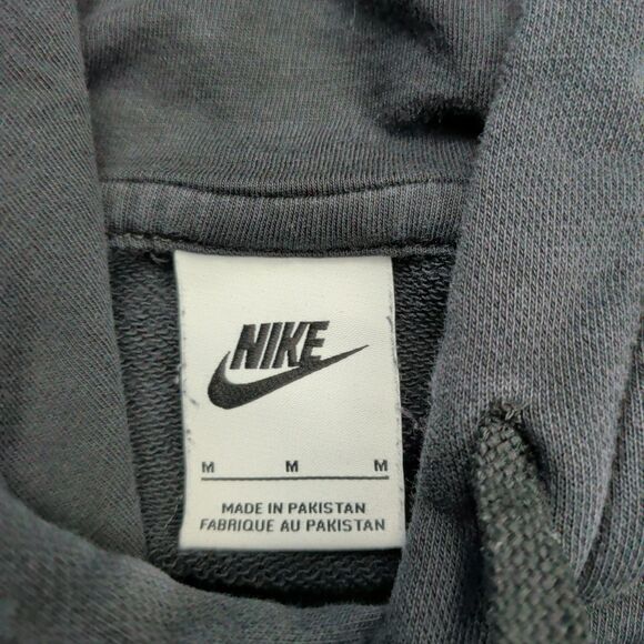 Nike Sportswear French Terry Pullover Hoodie Mens Medium Black DD4666-010 - Picture 3 of 12